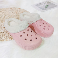 Women's Winter Plush Outwear Clogs - Warm & Stylish