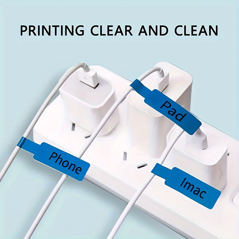 65pcs Cable Labels Roll Colorful Waterproof Wire Labels Stickers Tear Resistant