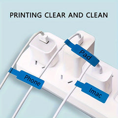 65pcs Cable Labels Roll Colorful Waterproof Wire Labels Stickers Tear Resistant