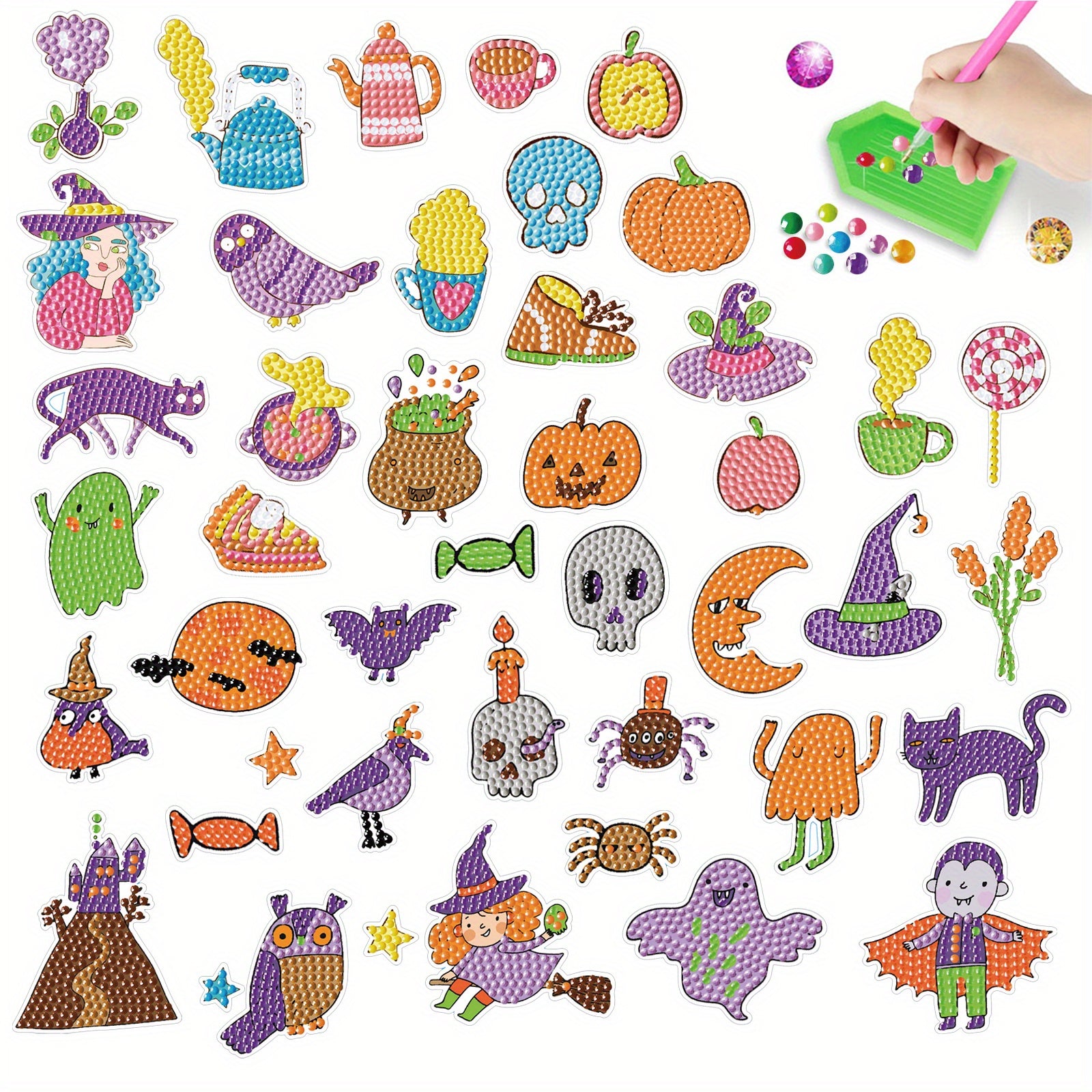 Halloween Theme Diamond Painting Kit - Gem Art