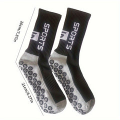 Sports Crew Socks Non-slip Wear-resistant Grip Socks
