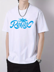 Men's Cotton Graphic Crew Neck Active T shirt Casual Comfy Tees