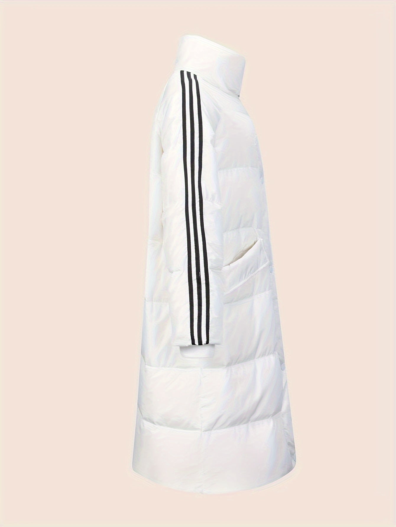 Women's Long Down Jacket High Neck Warm Winter Coat