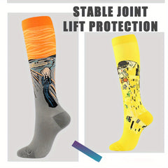 Novelty Pattern Men's Compression Sport Socks
