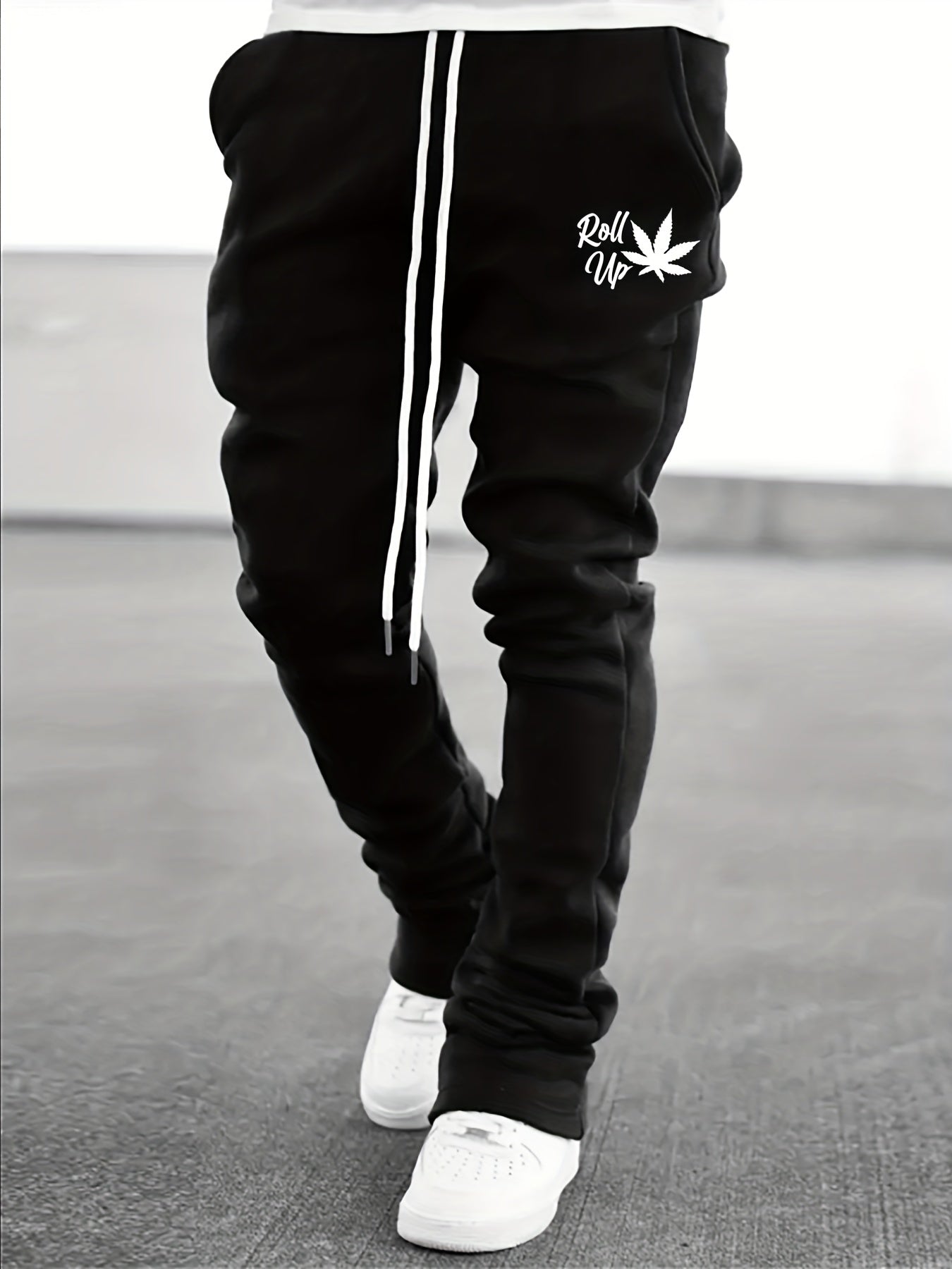 Men's Drawstring Flare Pants
