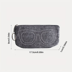 Portable Glasses Storage Bag Zipper Travel Pouch