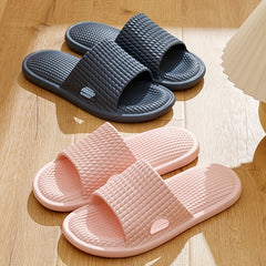 Women's Solid Pillow Slides Open Toe Non slip Home Slides