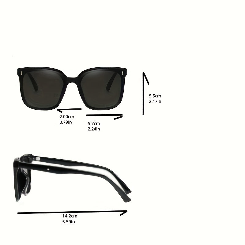 Men's Polarized Sunglasses Square Frame Eyewear