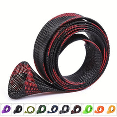 Braided Mesh Rod Protector for Fishing Rods - Spinning, Casting, Ice Fis