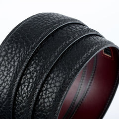 Men's Wild Style Leather Belt Stainless Steel Buckle Cowhide Unique Texture