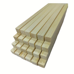 Wood Sticks Square Wooden Dowels Unfinished Hardwood Strips Natural Long