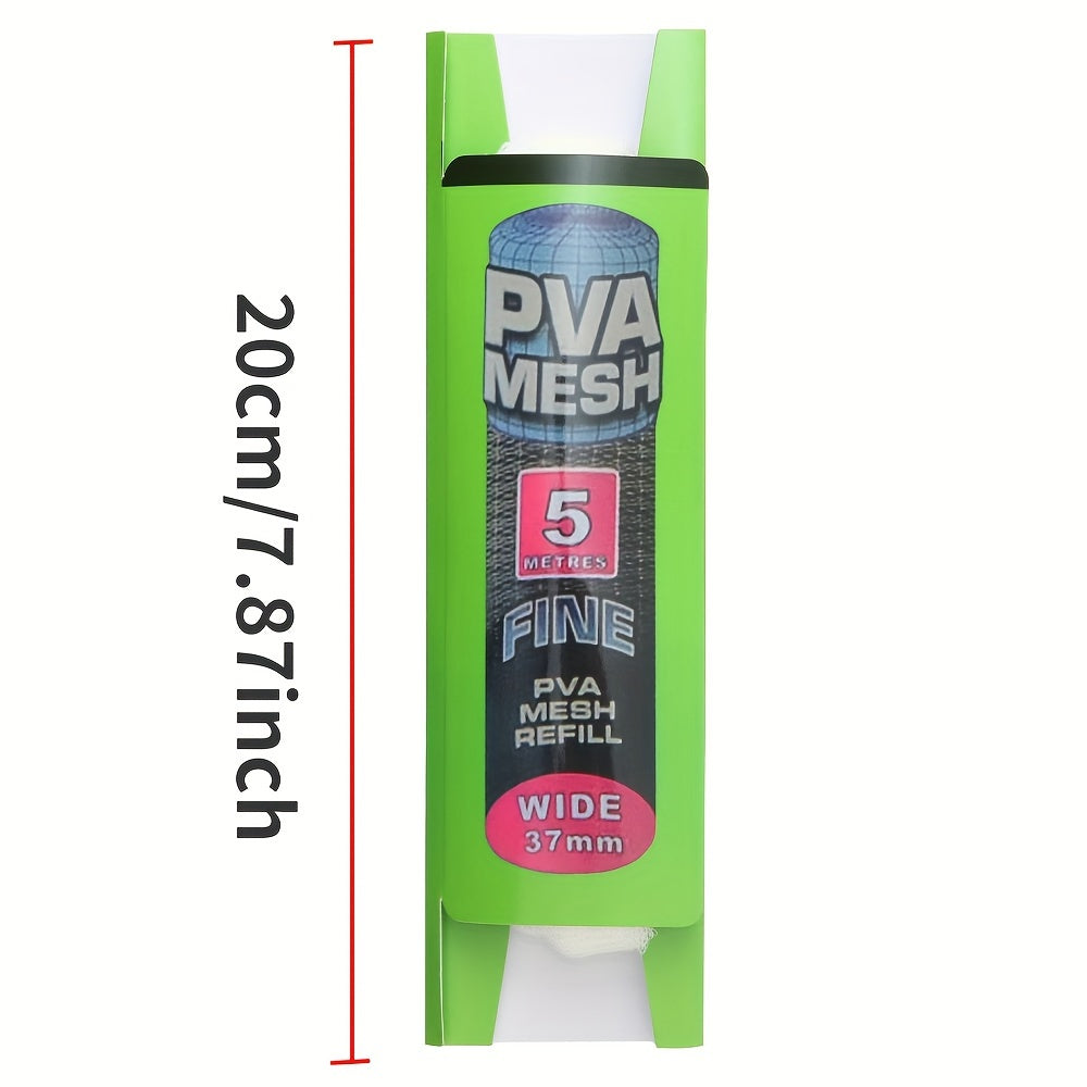 5M Soluble PVA Mesh Bait Bags Carp Fishing Feeder Lures 25mm 37mm