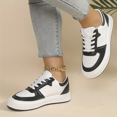 Women's Breathable Skate Shoes Casual Lace Up Outdoor Shoes