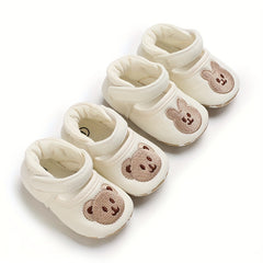 Cute Baby Girls' Cozy Boots for Indoor Winter Walking