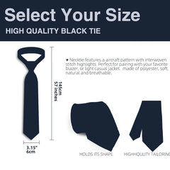 Men's Embroidered Airplane Necktie Tie Neckwear