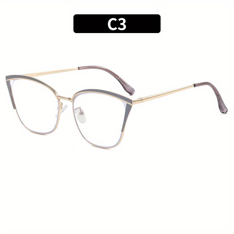 Cat Eye Clear Lens Anti Eyestrain Glasses for Women