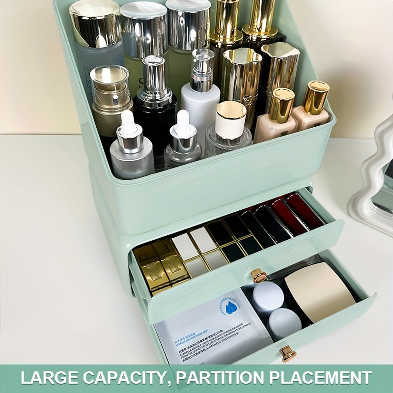 Makeup Drawer Storage Box With Lid Plastic Skincare Storage Box