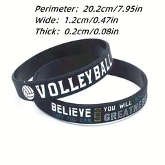 1Pcs 3Pcs Bball Believe You Can Victory Winners Never Quit Silicone Bracelet