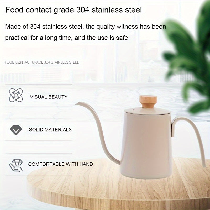 304 Stainless Steel Coffee Pot 350ml Tea Pot for Outdoor Sports