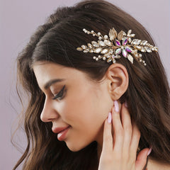 Crystal Hair Comb Head Jewelry Side Comb Bridal Wedding Hair Accessories