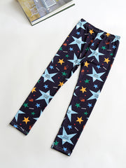 2pcs Girls Pattern Print Anti Mosquito Leggings Set