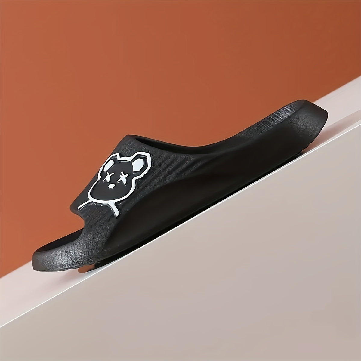 Women's Bear Pillow Slides Open Toe Non Slip Shoes