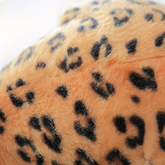 9 Plush Leopard Doll with Spotted Fur Muzzle & Paws
