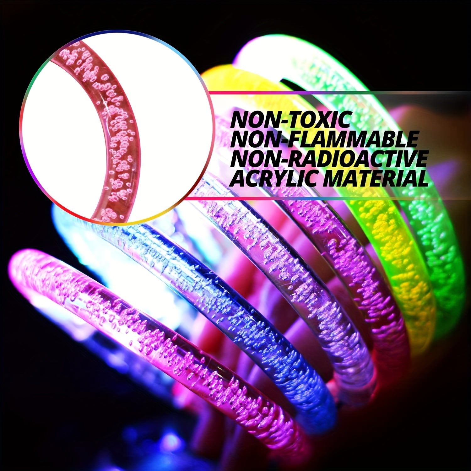 Neon Glow Wristbands for Parties and Events