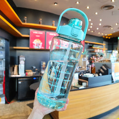 Large Capacity Sports Water Bottle With Straw Stay Hydrated