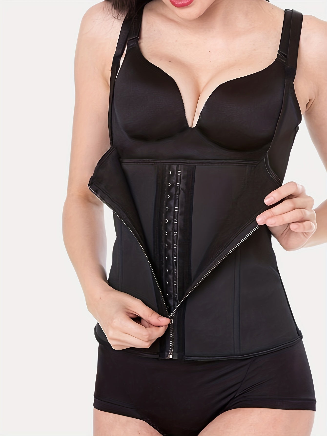Slimming Cami Top Tummy Control Shaping Zipper Top Women's Lingerie