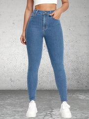 High Waist Skinny Jeans Slim Fit Stretchy Denim Pants
