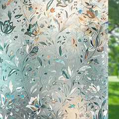 Rainbow Window Film Stained Glass Privacy Protection UV Heat Blocking