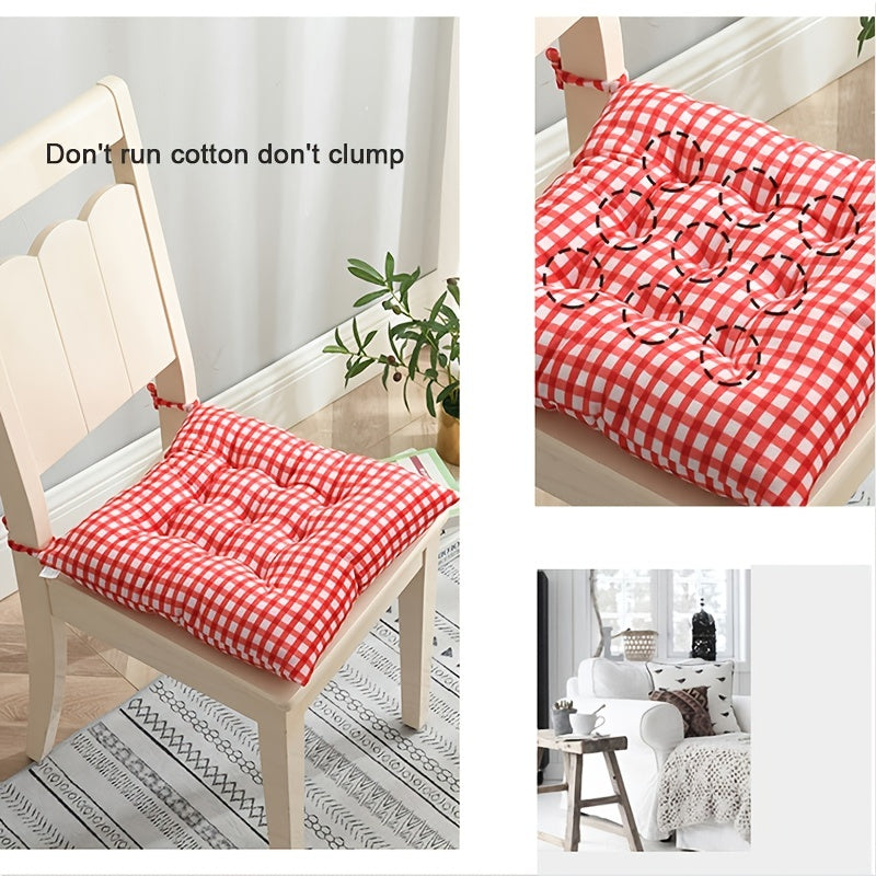 Crystal Velvet Cushion Chair Stool Thickened Warm Office Student Dining Cushion