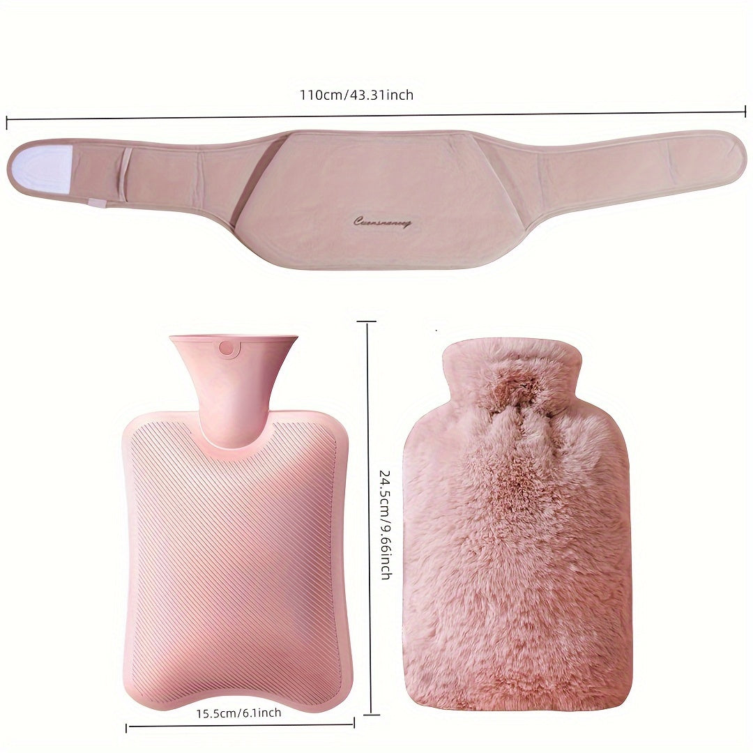 Soft Extended Warm Waistband Hot Water Bag Set