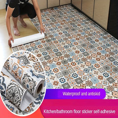 Waterproof PVC Vinyl Floor Sticker Self Adhesive Tiles