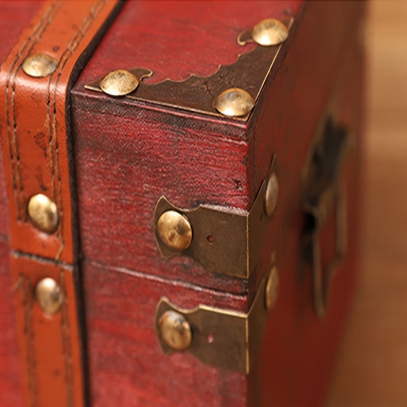 Vintage Wooden Storage Box For Jewelry Bedroom Living Room