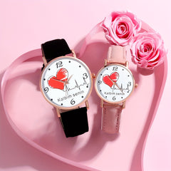 Heart Romantic Couple Digital Quartz Watch Set