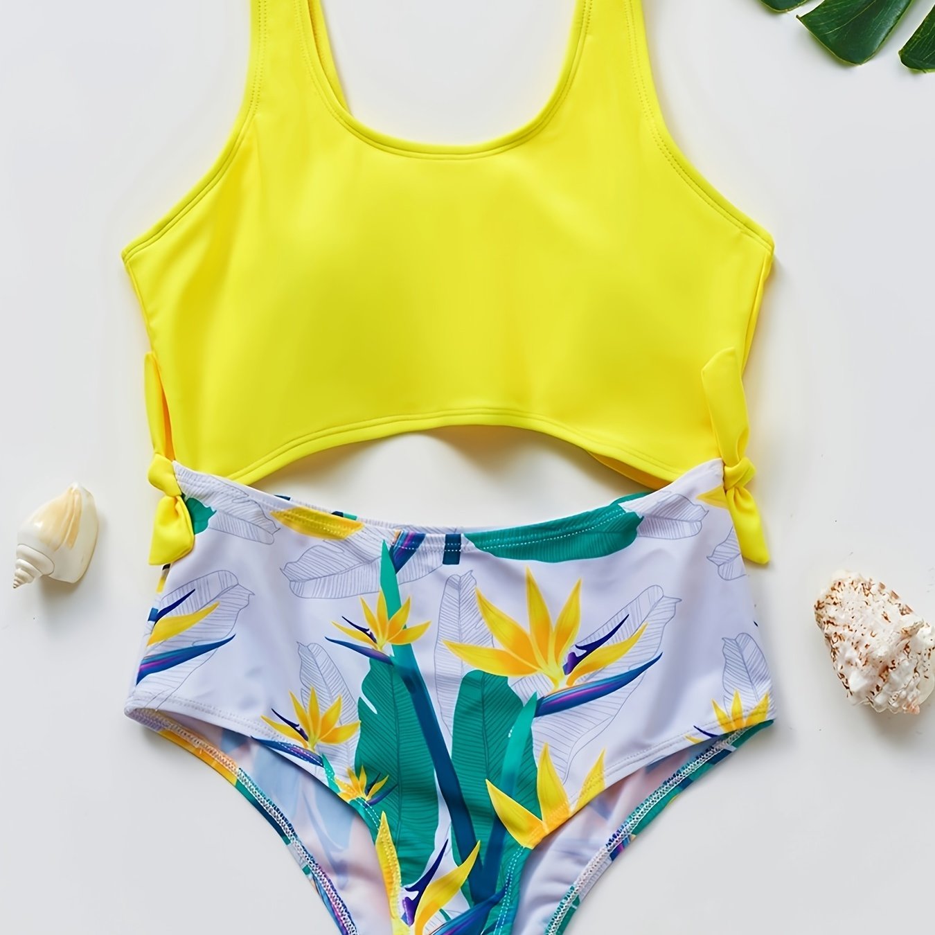 Girls Onesie Swimsuit 5-14 Years Old Kids Swimwear