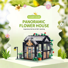 Flower House Building Set Construction Model Kit for Stack Skills Training
