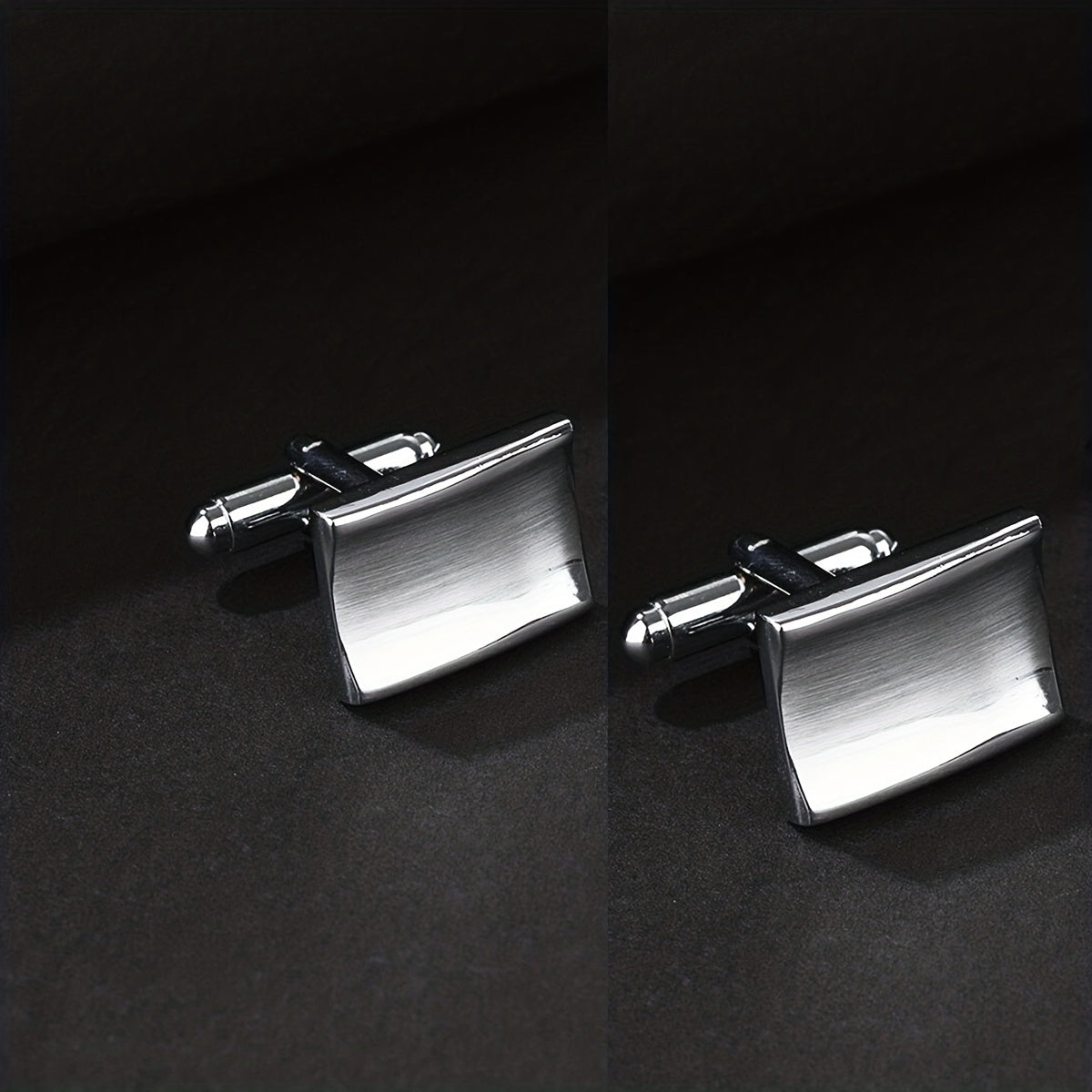 Concave Smooth Surface French Cufflinks Pair