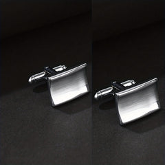 Concave Smooth Surface French Cufflinks Pair