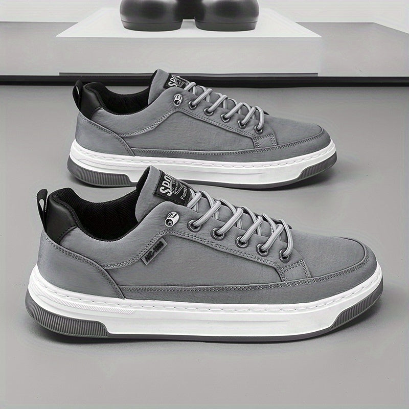 Men's Canvas Lace-up Sneakers Casual Shoes Breathable