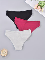 3 Pack Seamless Soft Comfort Plus Size Panties Set