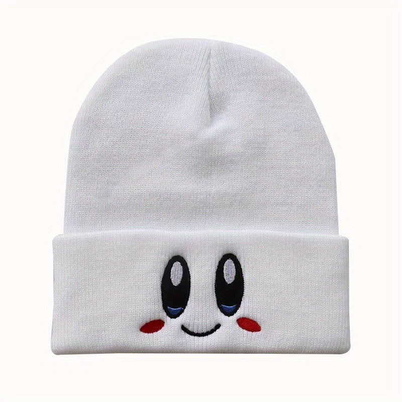 Embroidered Knitted Beanie Hat for Men and Women