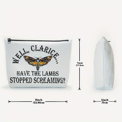 Clarice Lambs Stopped Makeup Bag Fan Gift Zipper Travel Bag