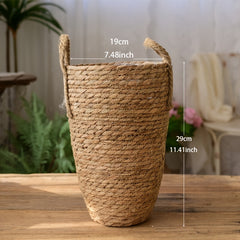 Nordic Woven Flower Basket Home Storage Living Room Decoration