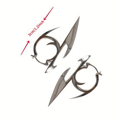 Cyberpunk Darts Shape Ear Pendants Gothic Earrings Hip Hop Unisex Jewelry
