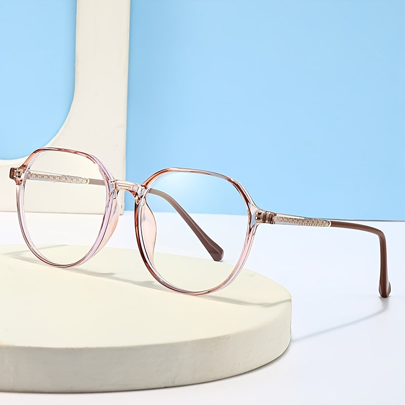 Round Frame Light Blocking Glasses for Women Unisex