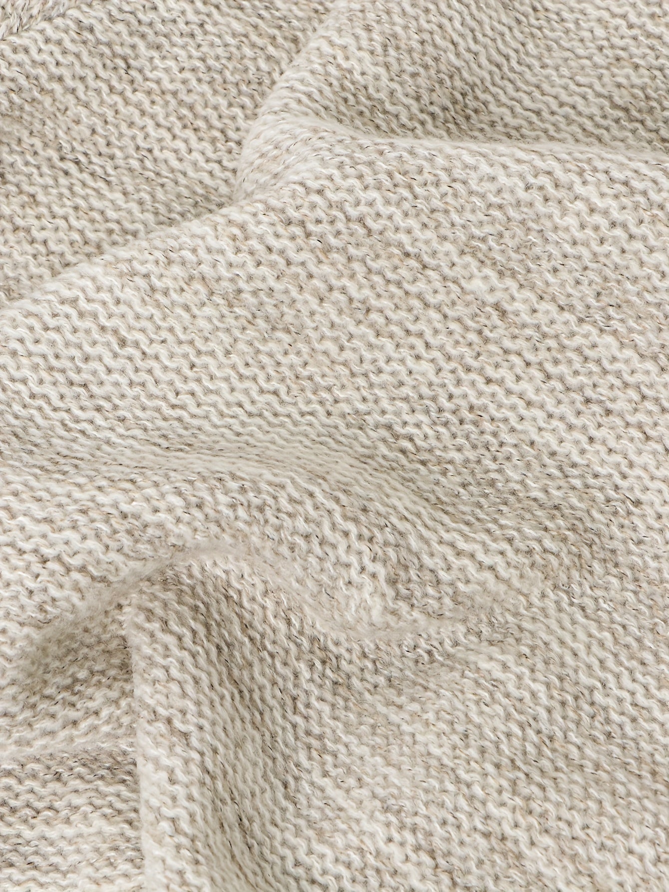 Solid Long Sleeve Turtle Neck Sweater