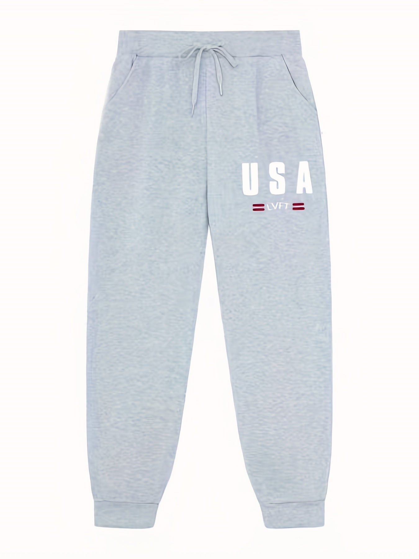 Pattern Print Men's Pants Drawstring Active Stretch Trousers